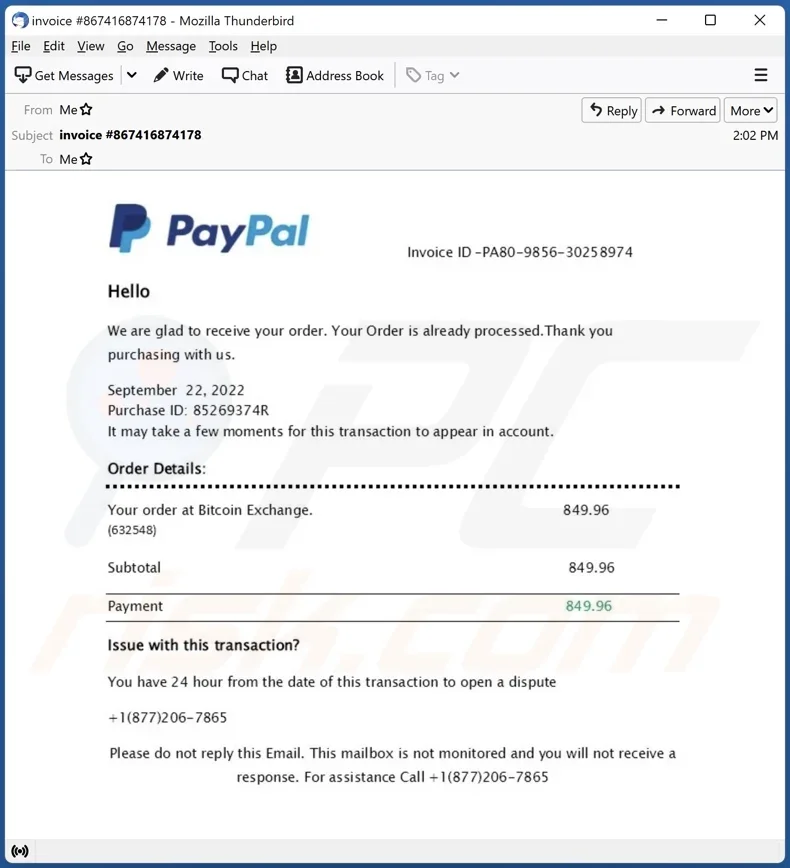 can you get scammed by giving someone your PayPal email address