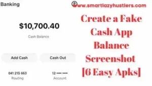 how to create a fake Cash App balance Screenshot