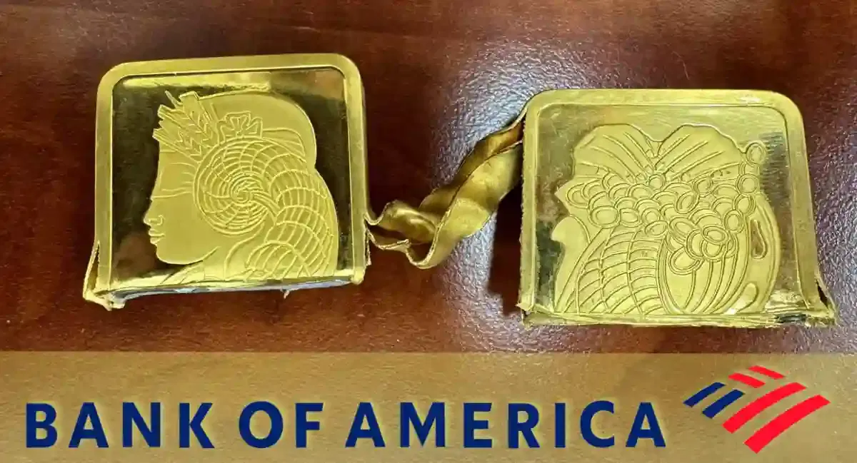 buy gold bars from Bank of America