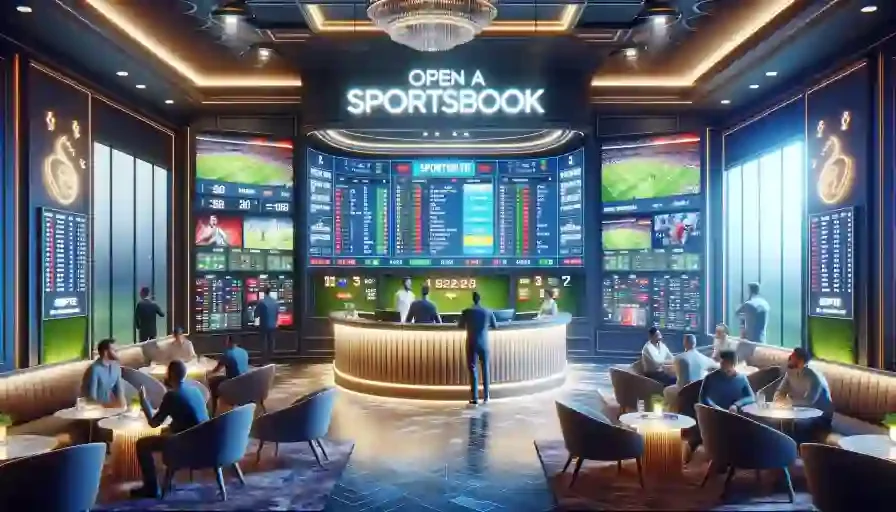 Open a sportsbook to bet on football